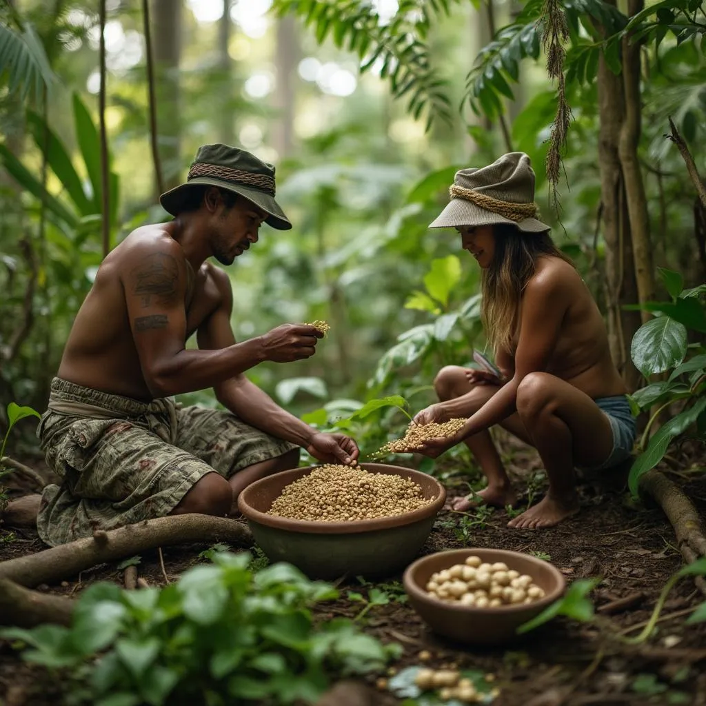 Colheita sustentável na Amazônia