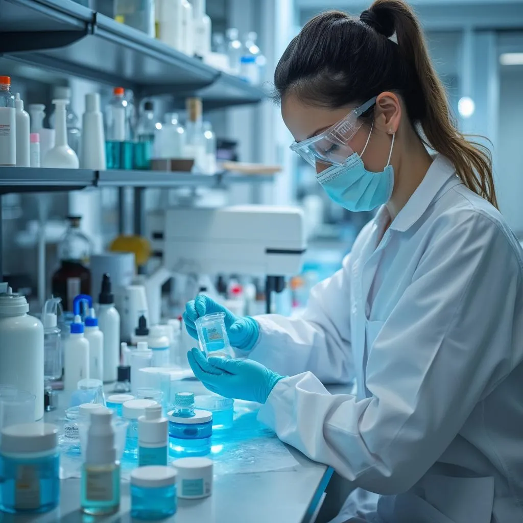 Laboratório de formulação de cosméticos