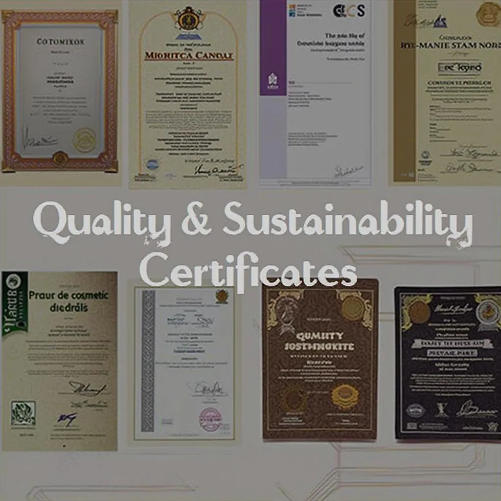 Certificações de qualidade e sustentabilidade